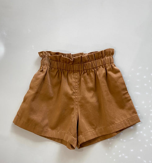 Organic Girls Shorts in Cinnamon
